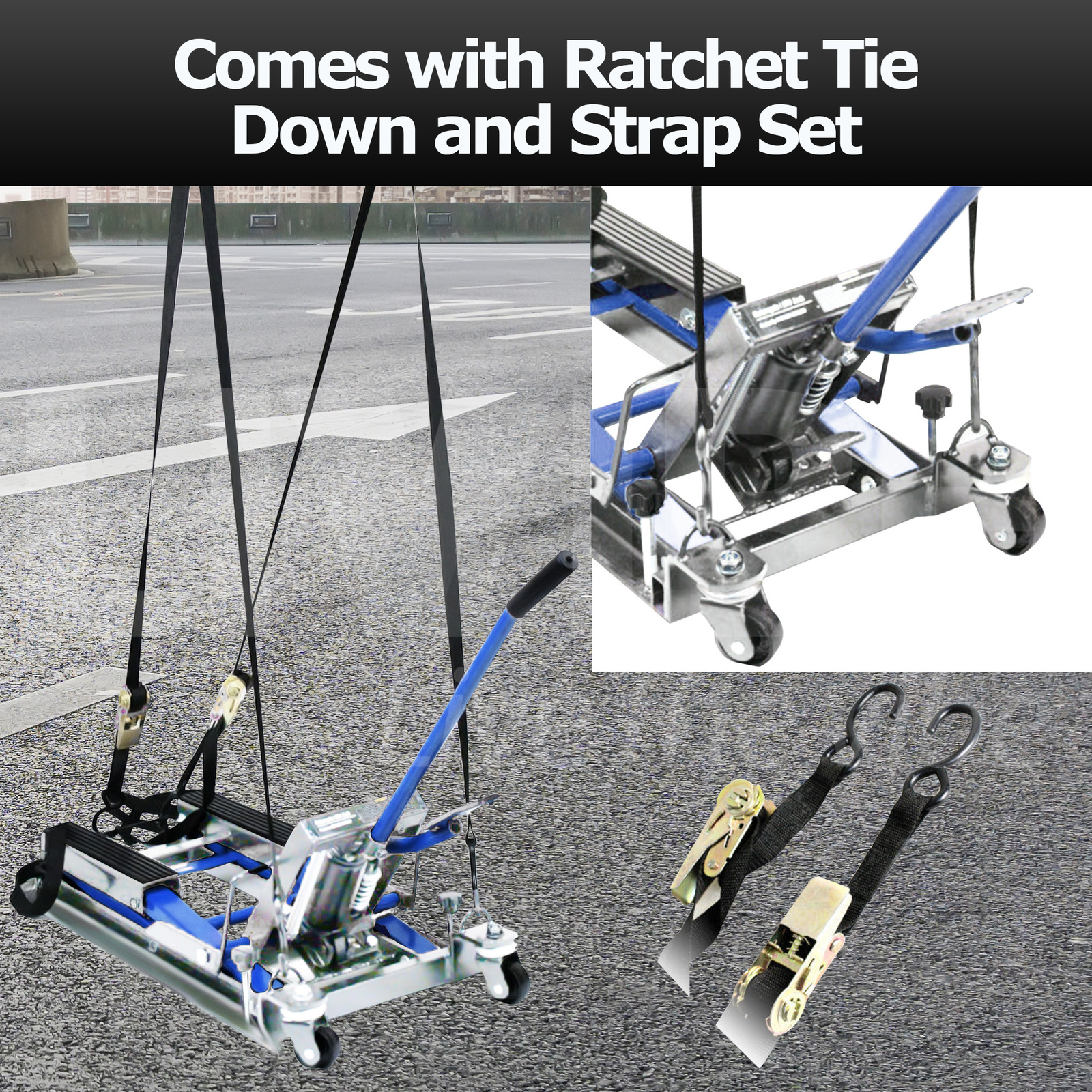 OUTDOOR360 Hydraulic Motorcycle Jack Scissor Lift Motorbike Repair