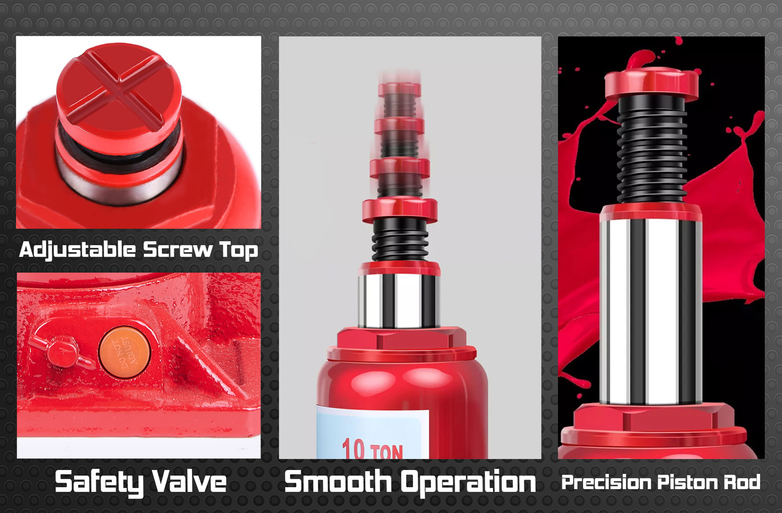 OUTDOOR360 1050 Ton Hydraulic Bottle Jack Heavy Duty Car Lifter Safety