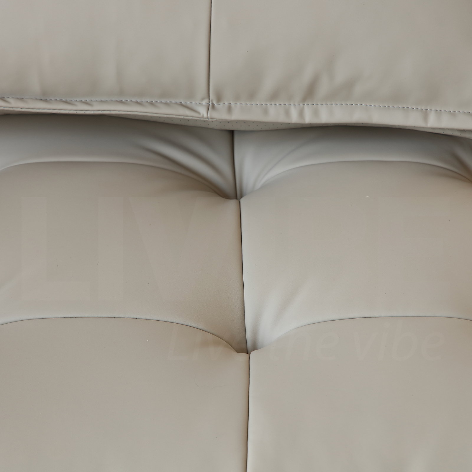 MIUZ 1pc Modular Sofa Lounge Chair Tofu Sofa Armless Seat PU Leather Couch Seat - Picture 30 of 55