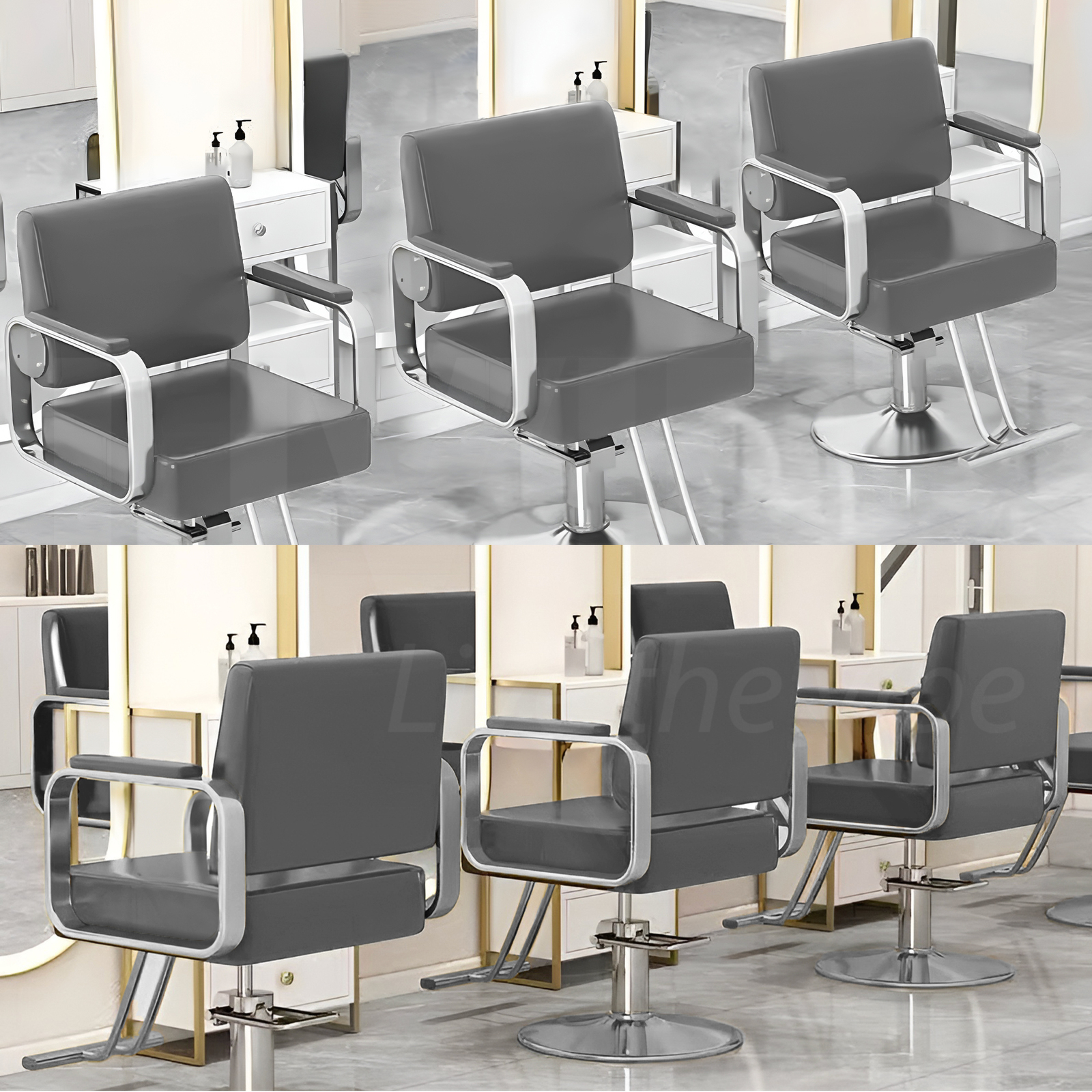 Lauft Salon Stool Swivel Chair Backrest Barber Hair Dresser Chair Hydraulic Lift - Picture 64 of 110