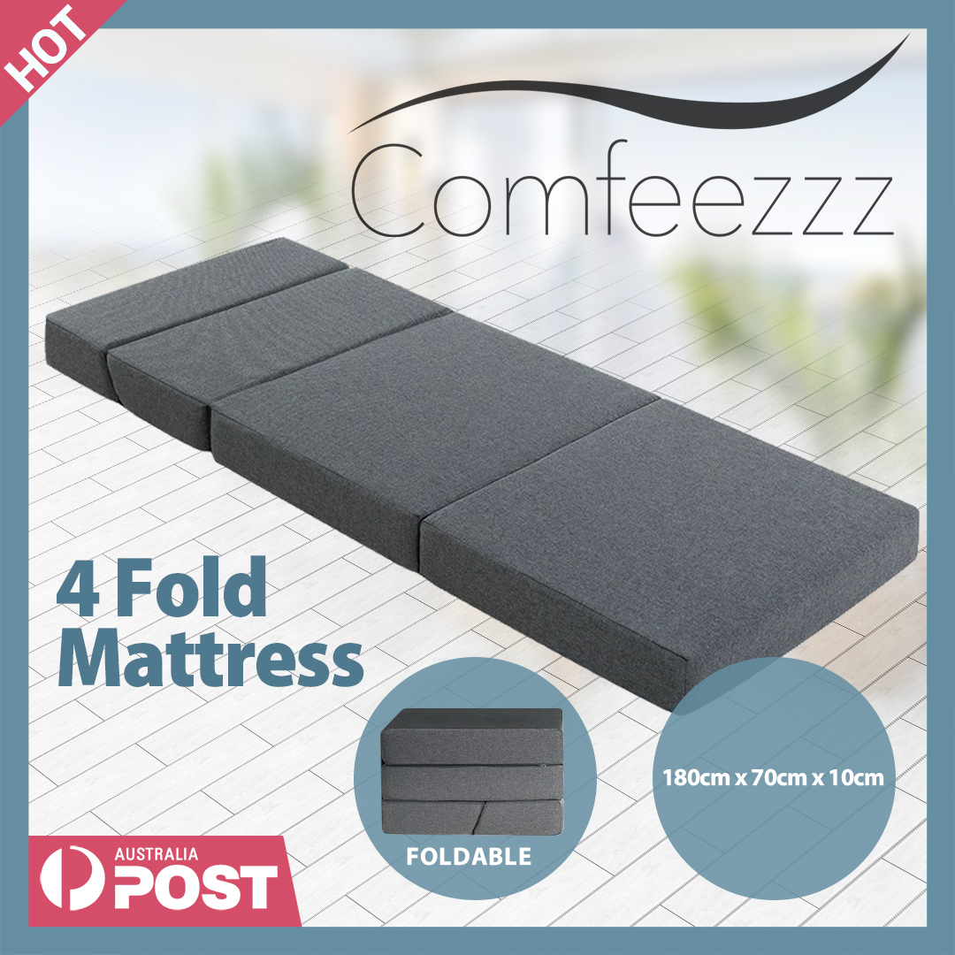 Comfeezzz Foldable Folding Foam Mattress Portable Sofa Bed Trifold Sleeping Mat - Picture 21 of 40