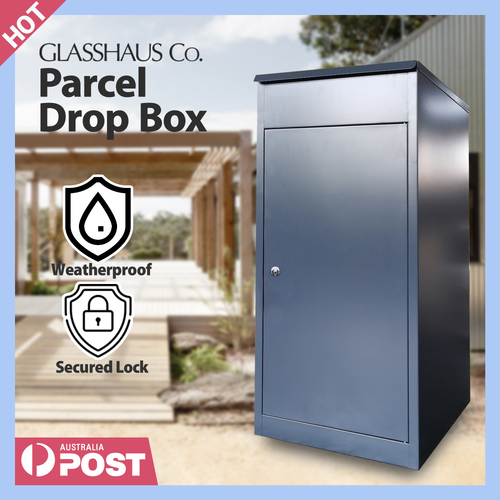 Metal Post Parcel Box Package Delivery Mail Box Locking Safe Drop ...